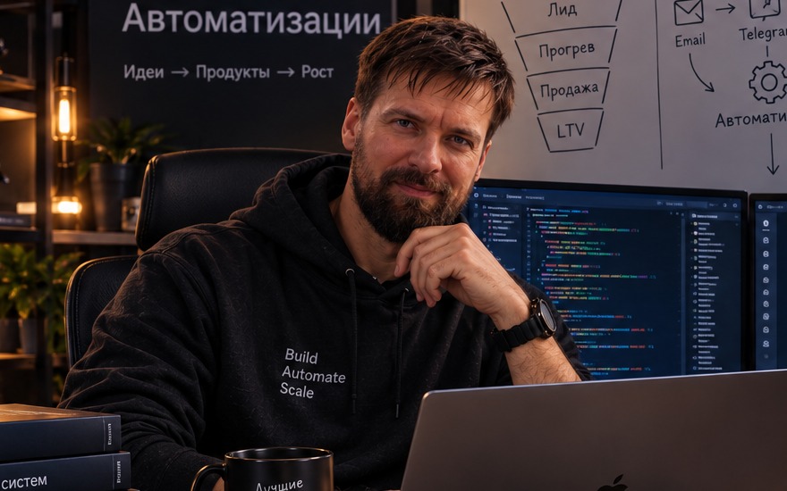 Александр Соловьев за рабочим столом
